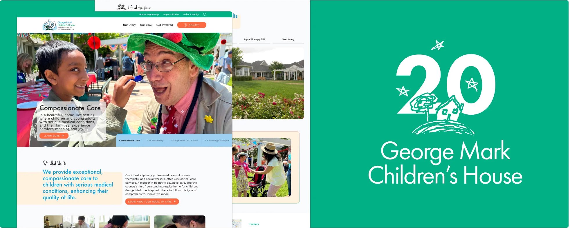 Redesign of George Mark Children’s House Website